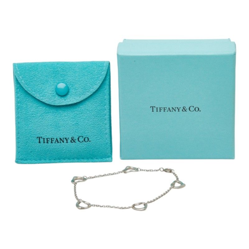 Tiffany & Co Elsa Peretti Open Heart Bracelet Silver — view 7