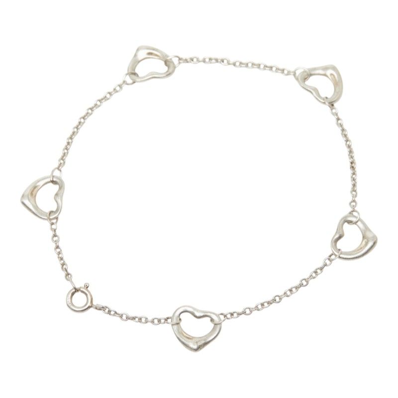 Tiffany & Co Elsa Peretti Open Heart Bracelet Silver