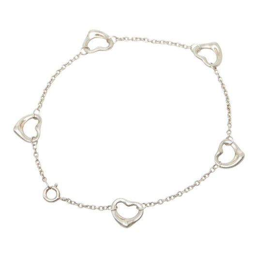Tiffany & Co Elsa Peretti Open Heart Bracelet Silver