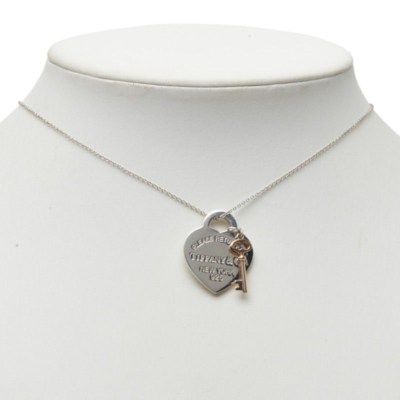 Tiffany & Co Return to Heart Key Pendant Silver — view 7