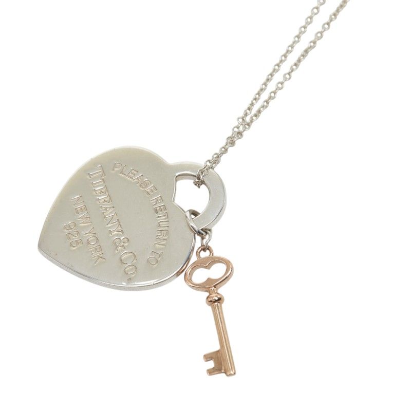 Tiffany & Co Return to Heart Key Pendant Silver — view 3
