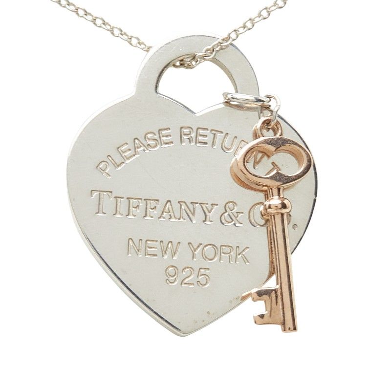 Tiffany & Co Return to Heart Key Pendant Silver