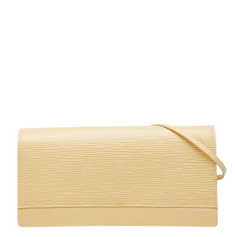 Louis Vuitton Epi Honfleur Shoulder Bag Vanilla Beige Leather