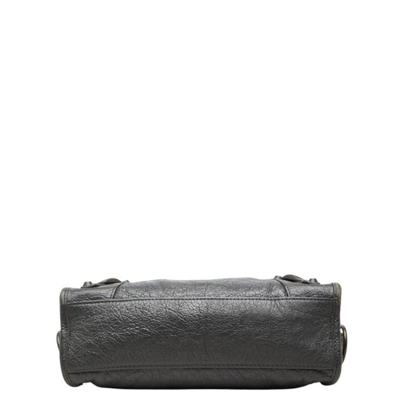 Balenciaga Classic Mini City 2-Way Shoulder Bag Gray Leather — view 3