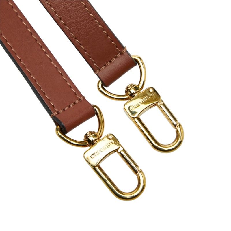 Louis Vuitton Shoulder Strap Brown Leather — view 4