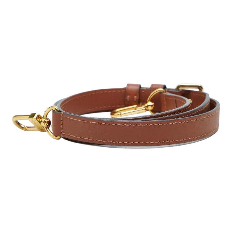Louis Vuitton Shoulder Strap Brown Leather — view 2