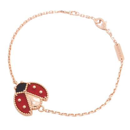 Van Cleef & Arpels Bracelet Lucky Spring Open Wing Bug 18 Pink Gold Onyx