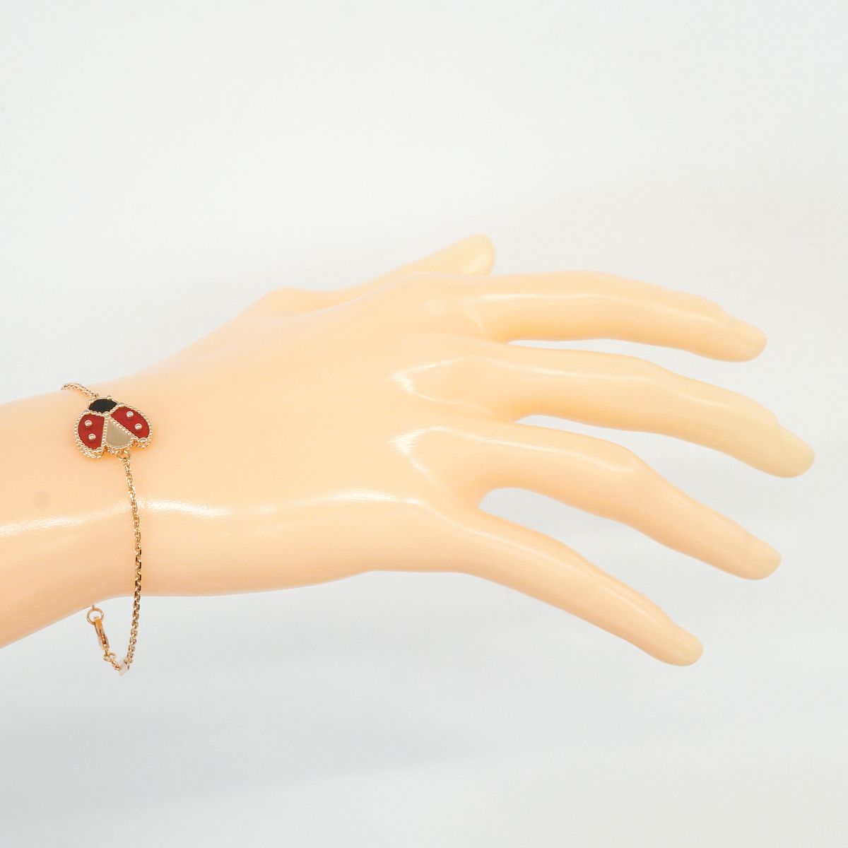 Van Cleef & Arpels Bracelet Lucky Spring Open Wing Bug 18 Pink Gold Onyx — view 7