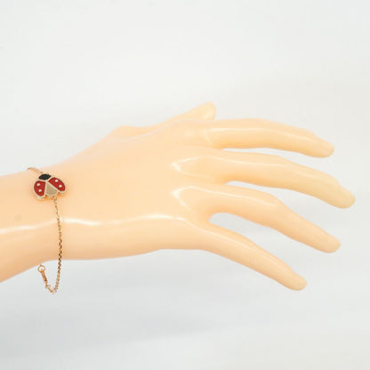 Van Cleef & Arpels Bracelet Lucky Spring Open Wing Bug 18 Pink Gold Onyx — view 7