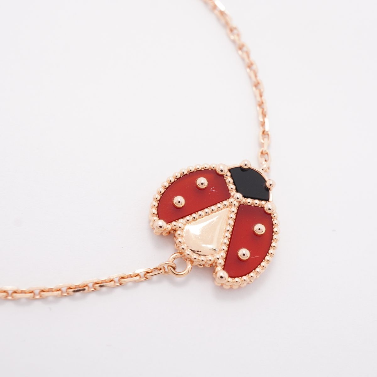 Van Cleef & Arpels Bracelet Lucky Spring Open Wing Bug 18 Pink Gold Onyx — view 2