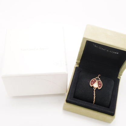 Van Cleef & Arpels Bracelet Lucky Spring Open Wing Bug 18 Pink Gold Onyx — view 8