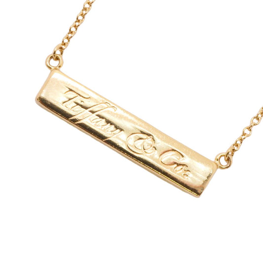 Tiffany & Co Necklace Notes Bar 18k Yellow Gold