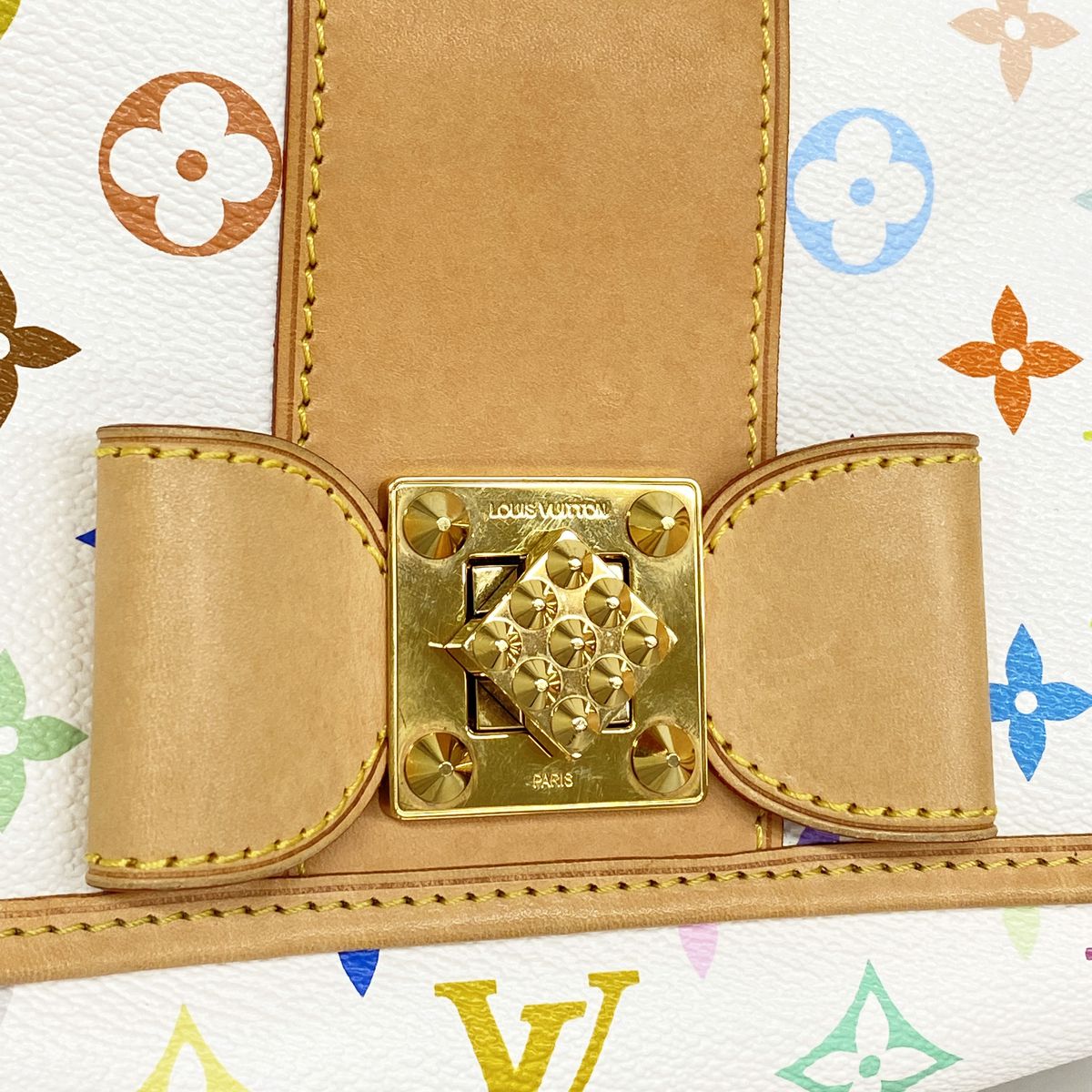 Louis Vuitton Shoulder Bag Monogram Multicolor Patti Blanc — view 8