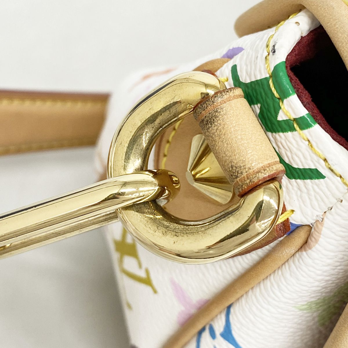 Louis Vuitton Shoulder Bag Monogram Multicolor Patti Blanc — view 6