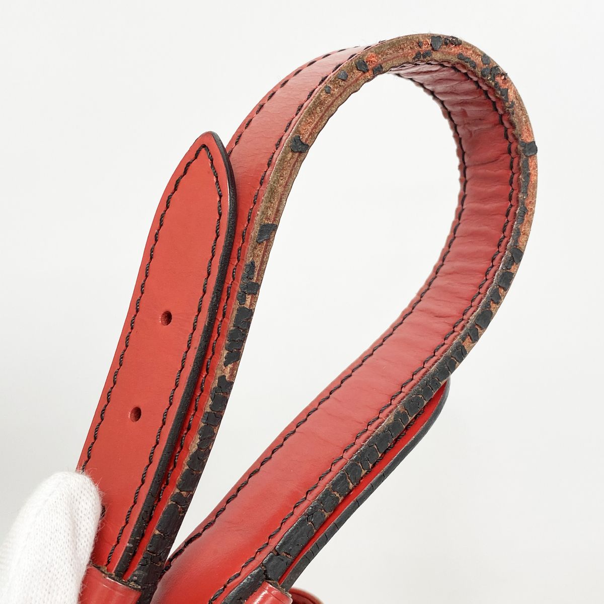 Louis Vuitton Shoulder Bag Epi Noe Castilian Red — view 6