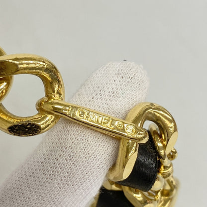 Chanel Belt Metal Black Gold — view 2