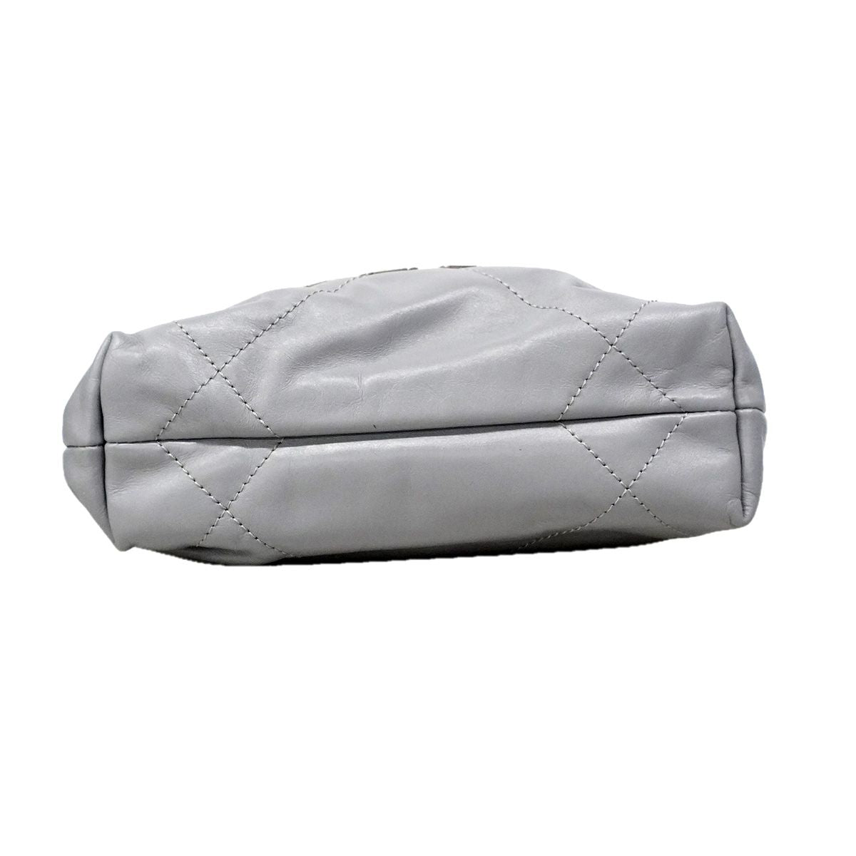 Chanel Shoulder Bag Gray Silver — view 3