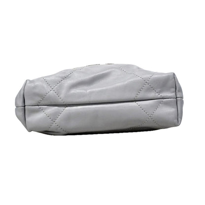 Chanel Shoulder Bag Gray Silver — view 3