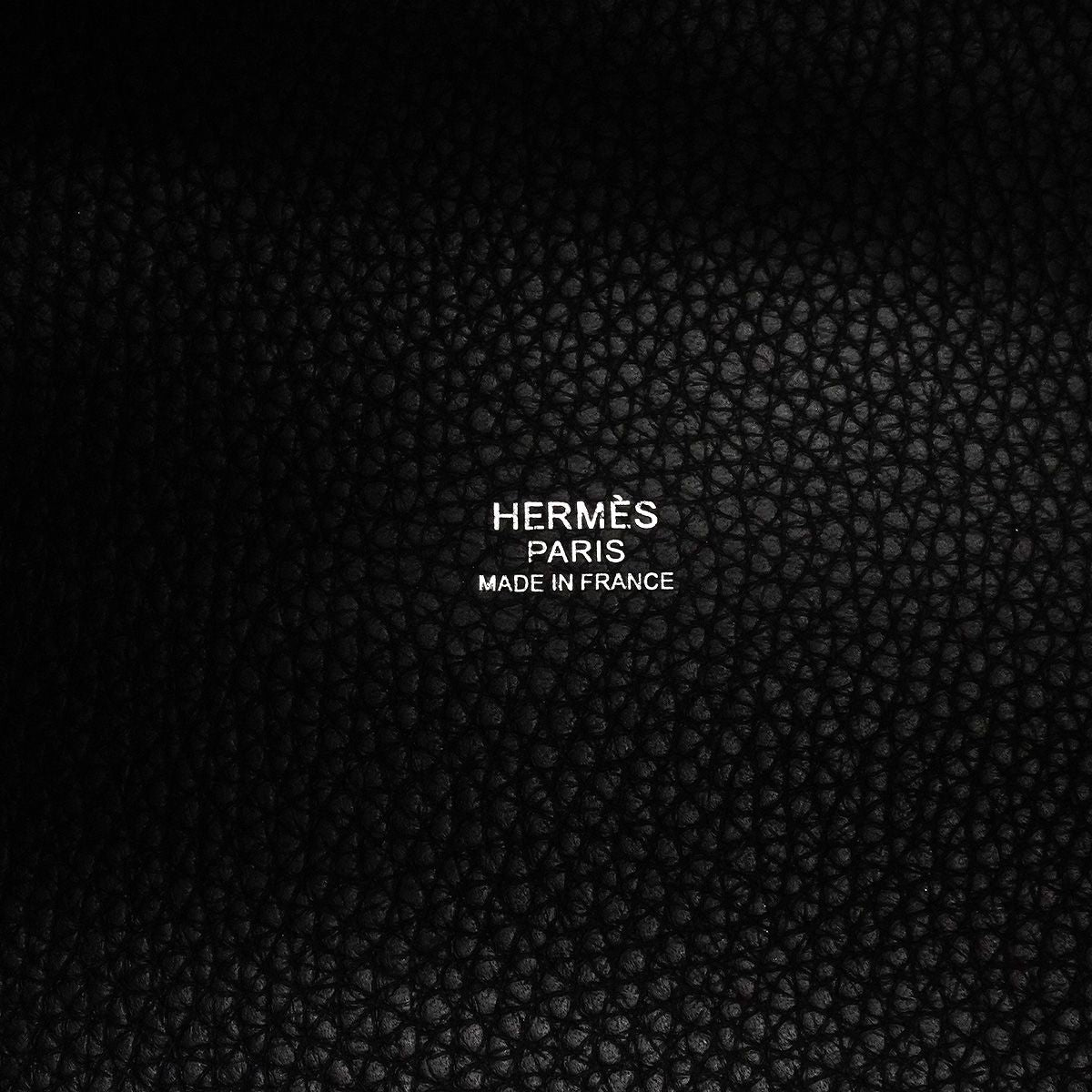 Hermes Handbag Picotin Lock PM Taurillon Clemence Black Silver — view 5