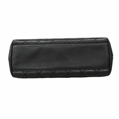 Chanel Handbag Quilted Caviar Leather Black Gold — view 3