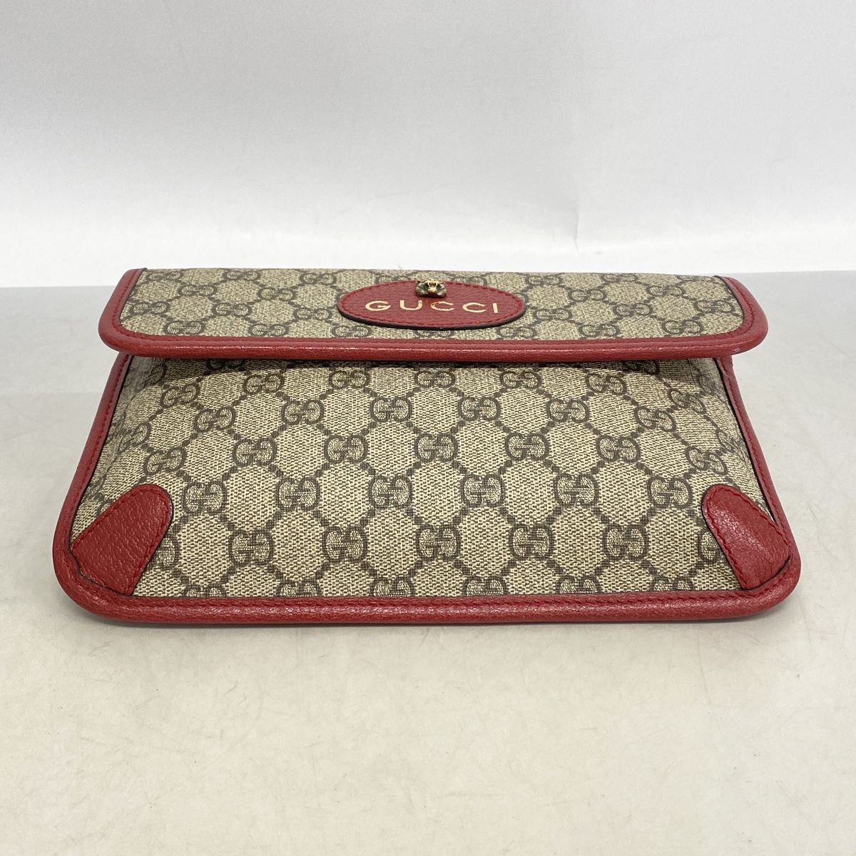 Gucci Waist Bag GG Supreme Neo Vintage Brown Bordeaux Gold — view 3