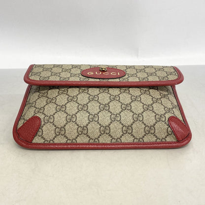 Gucci Waist Bag GG Supreme Neo Vintage Brown Bordeaux Gold — view 3