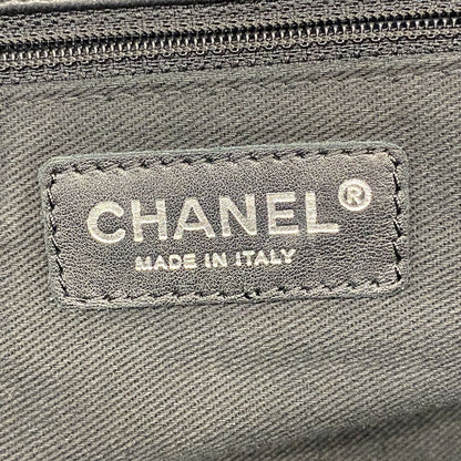 Chanel Shoulder Bag Lambskin Black Silver — view 5