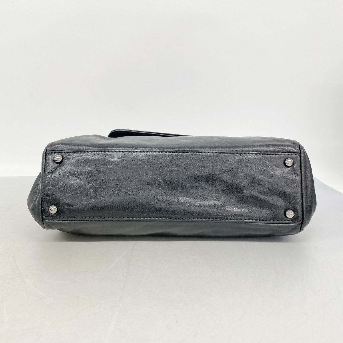 Chanel Shoulder Bag Lambskin Black Silver — view 3