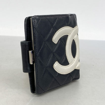 Chanel Wallet Cambon Lambskin Black Silver — view 2