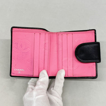 Chanel Wallet Cambon Lambskin Black Silver — view 3
