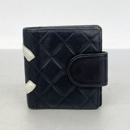 Chanel Wallet Cambon Lambskin Black Silver — view 8
