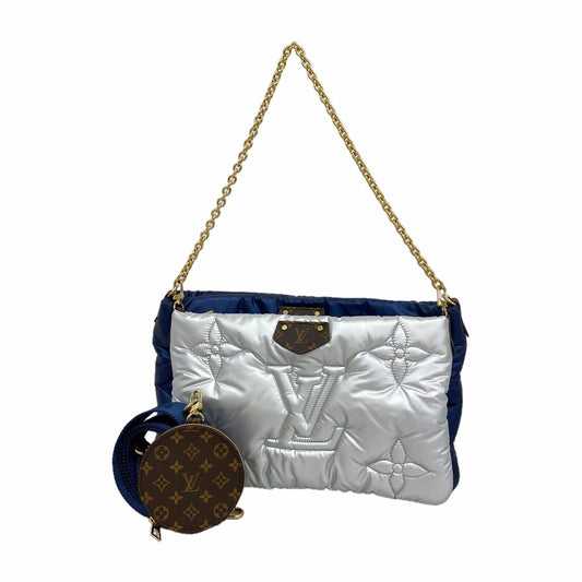 Louis Vuitton Shoulder Bag LV Pillow Maxi Multi Pochette Accessoires Navy Silver