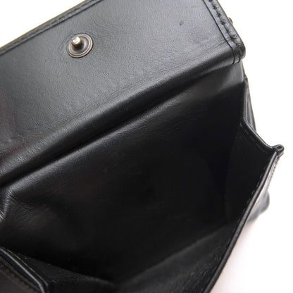 Bottega Veneta Wallet Leather Black Bifold with Coin Purse Mesh Intrecciato — view 7