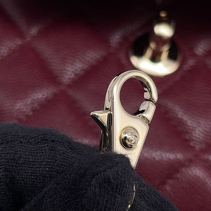 Chanel Handbag Quilted Coco Handle Mini Caviar Leather 2-Way Chain — view 8