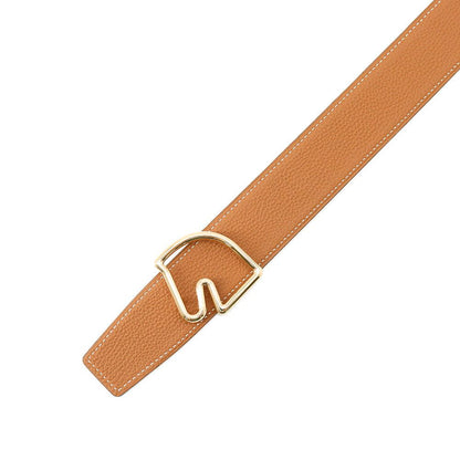Hermes Belt Tete de Cheval Reversible Black Gold Box Calf Togo 75 — view 5