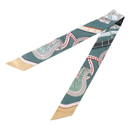 Hermes Scarf Twilly Grand Apparat Silk Twill — view 2