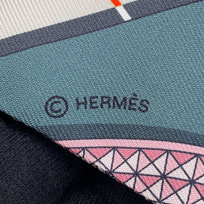 Hermes Scarf Twilly Grand Apparat Silk Twill — view 8