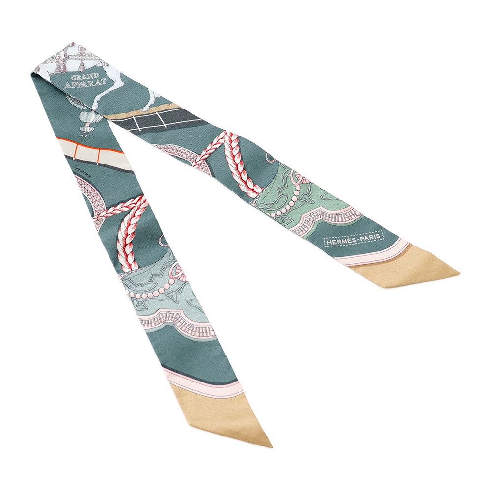 Hermes Scarf Twilly Grand Apparat Silk Twill — view 3