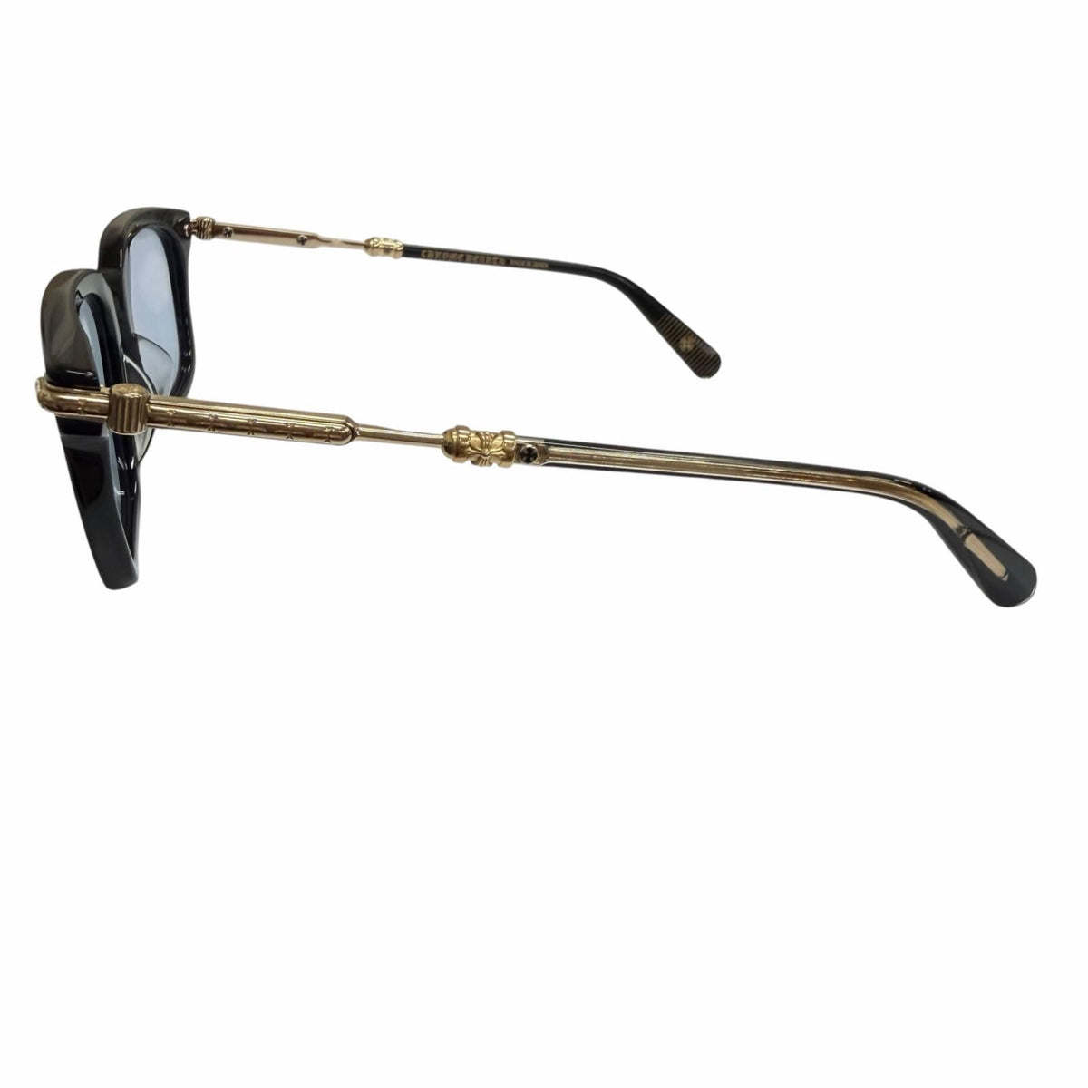 Chrome Hearts Tresticles Some 925 Sterling Silver Sunglasses Black Gold Blue — view 4