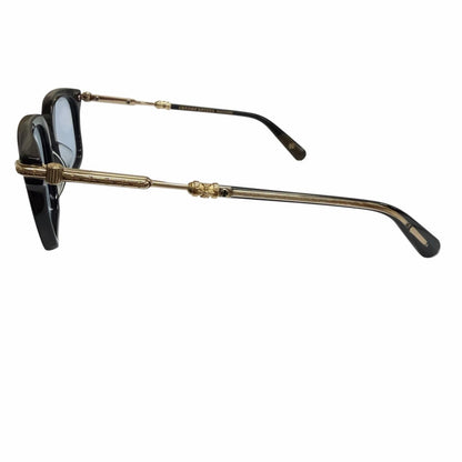 Chrome Hearts Tresticles Some 925 Sterling Silver Sunglasses Black Gold Blue — view 4