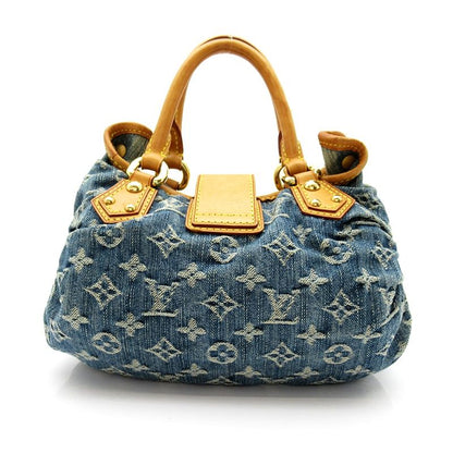 Louis Vuitton Pleaty Monogram Denim Handbag Blue — view 4