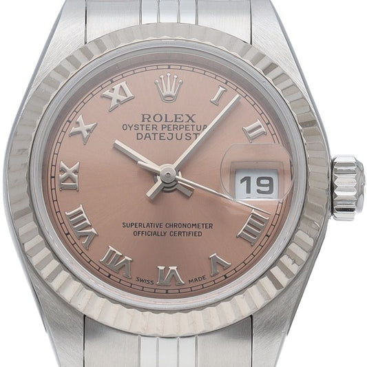 Rolex Datejust Watch 18k White Gold SS Pink 20