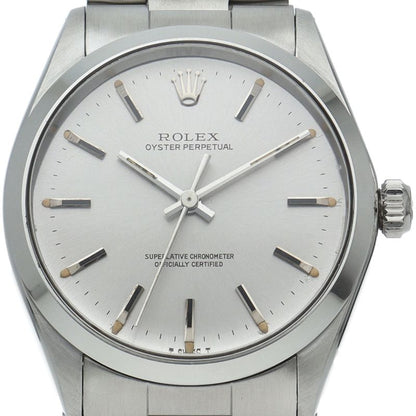 Rolex Oyster Perpetual Watch Antique SS Silver