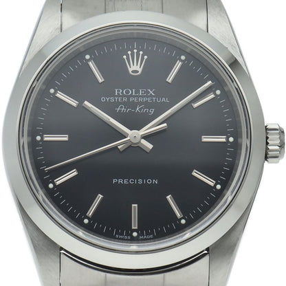 Rolex Air King SS Watch Black