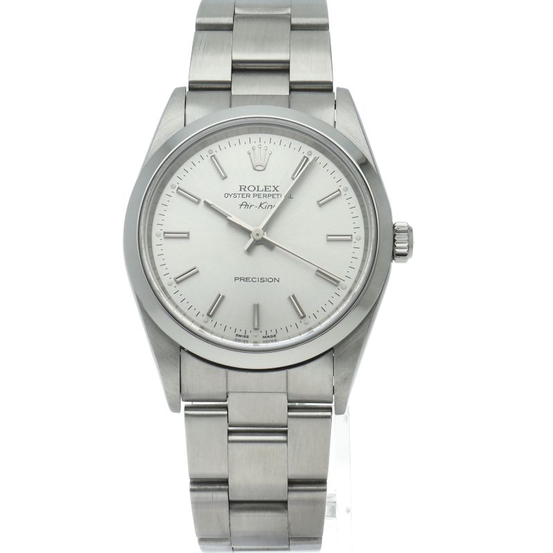 Rolex Air King SS Watch Silver — view 2
