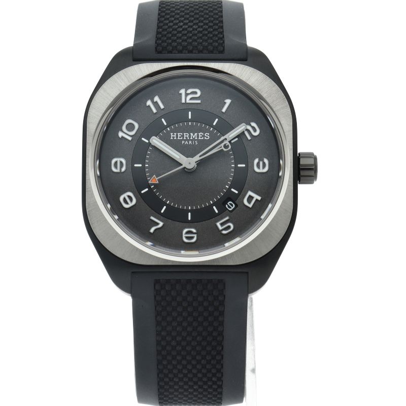 Hermes GM Watch 39 Auto Titanium Rubber — view 2