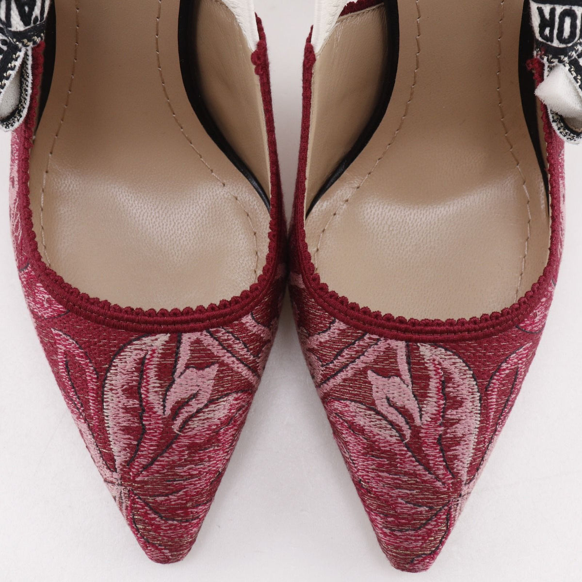 Dior J'adior Cotton Cherry Red Pumps Heels — view 7
