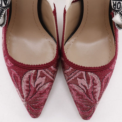 Dior J'adior Cotton Cherry Red Pumps Heels — view 7