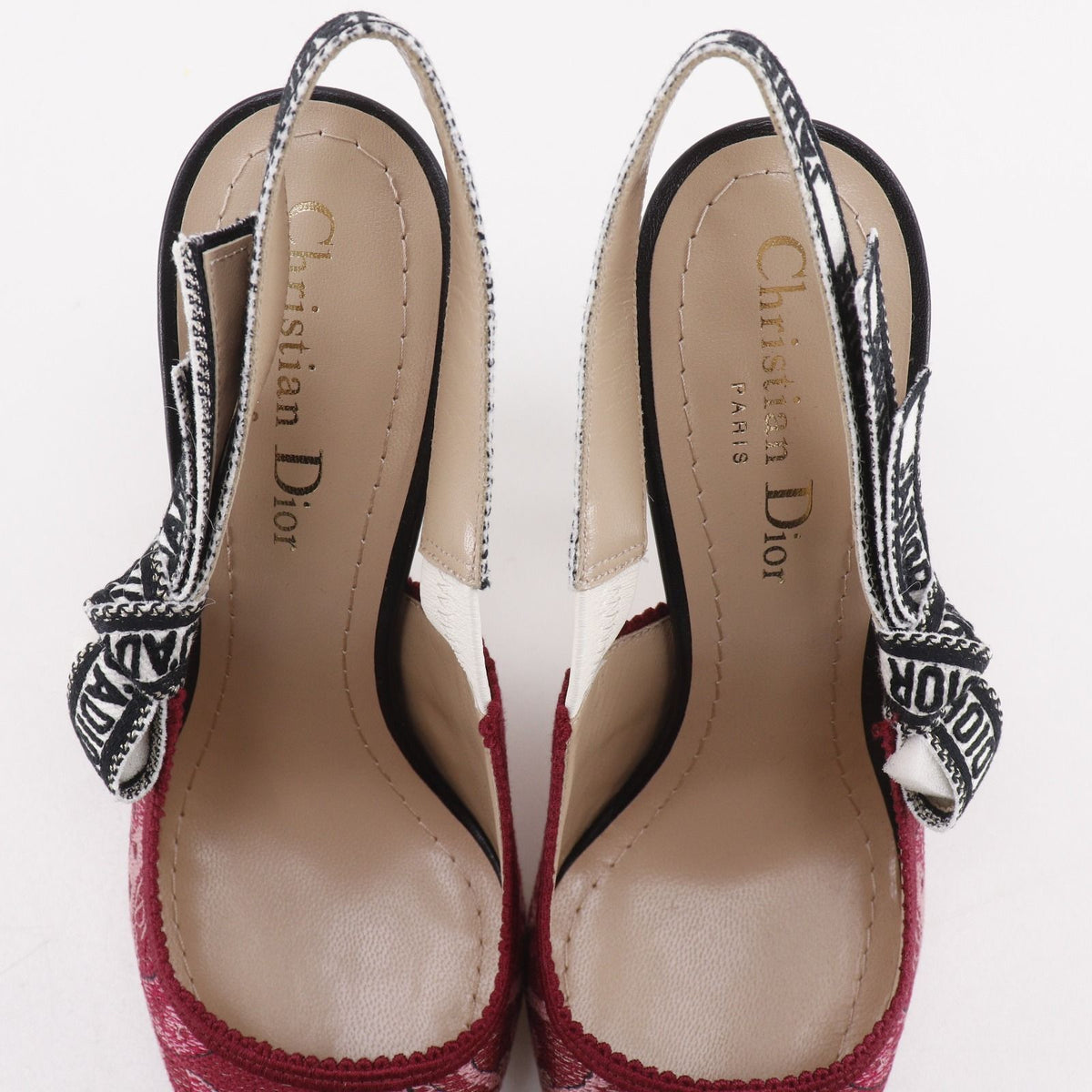Dior J'adior Cotton Cherry Red Pumps Heels — view 6