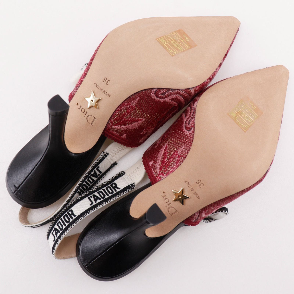 Dior J'adior Cotton Cherry Red Pumps Heels — view 5
